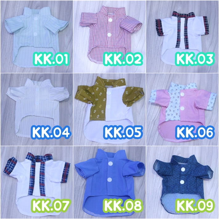 Baju koko siap order lebaran baju koko untuk kucing size S-XL