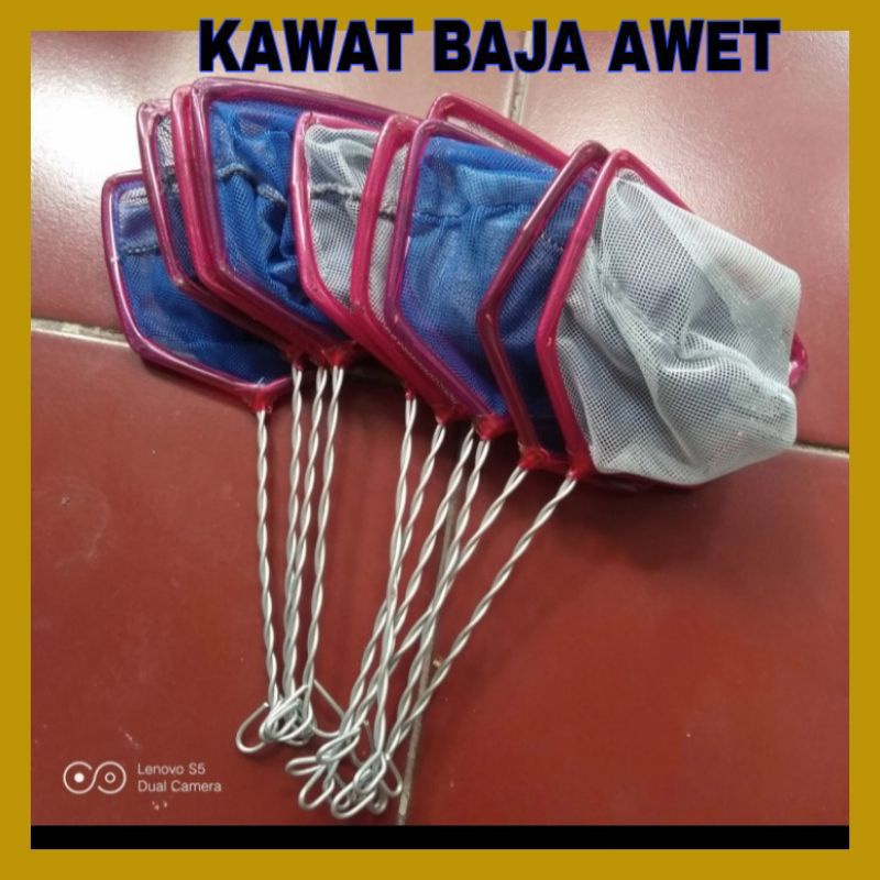 Jaring ikan siap pakai serokan seser aquarium kolam