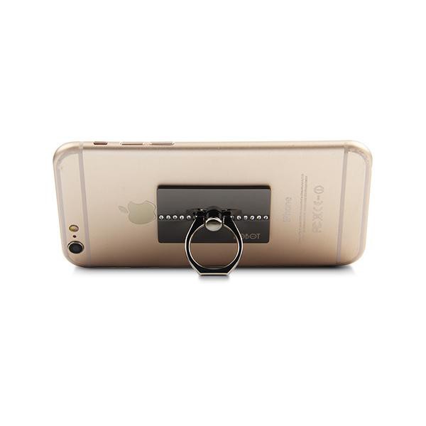 Robot RT-BR01 360 Degree Rotated Phone Ring Buckle Stent Black/silver *100755