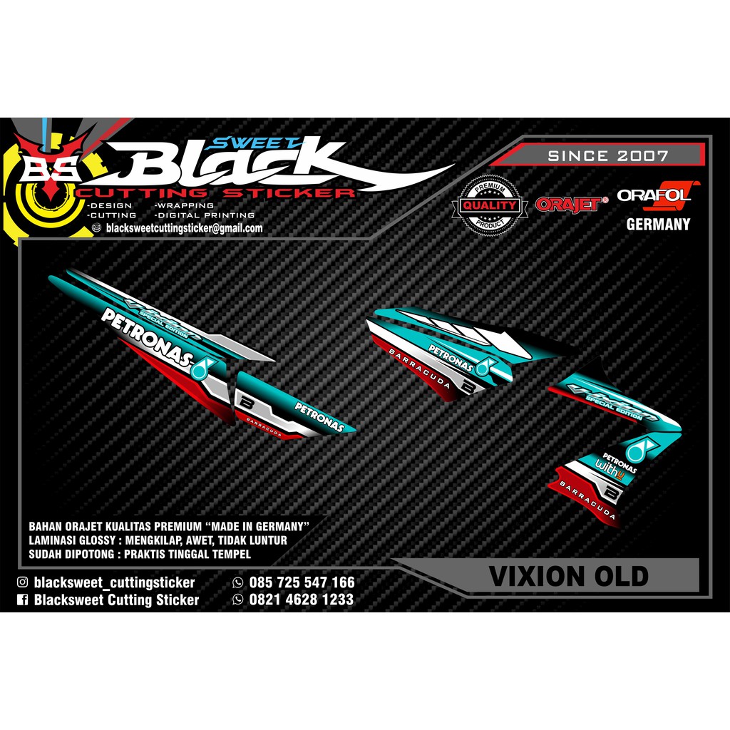 STRIPING VIXION OLD CUSTOM PETRONAS