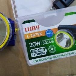☈ Senter kepala/Headlight merk LUBY L 2879 L2879K 20 watt cahaya kuning 2879K 2879 K ➷