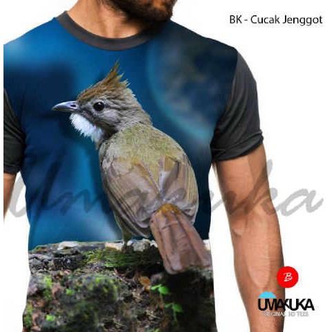 kaos 3d tshrit gambar burung baju umakuka fullprinting premium original MURAH