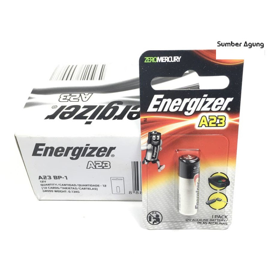 Baterai A23 Alkaline Alarm Mobil 12V ( A-23 ) Eveready Energizer