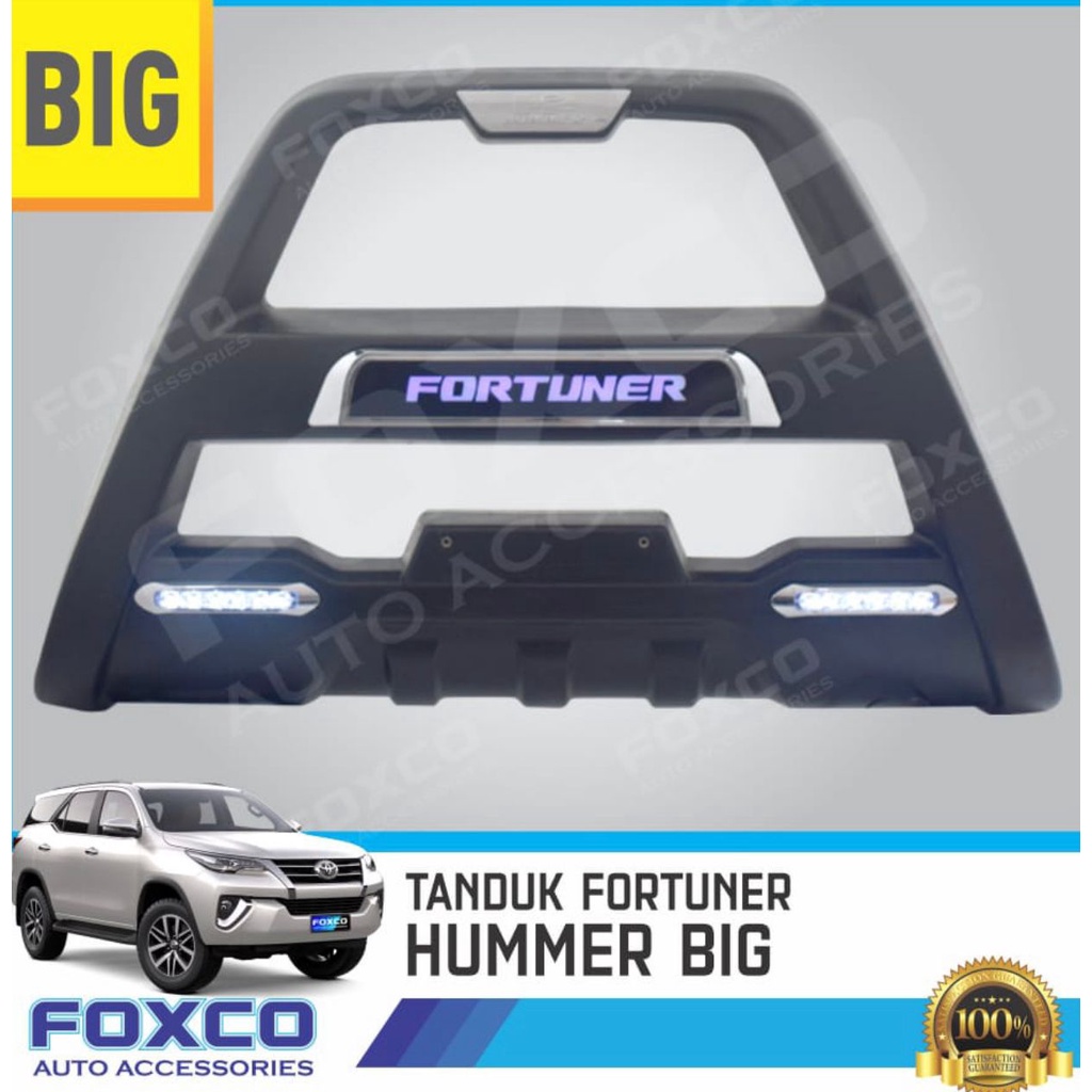 Tanduk Depan Bumper Fortuner Hilux Triton TRD Sportivo 2008 2022 Hummer Led