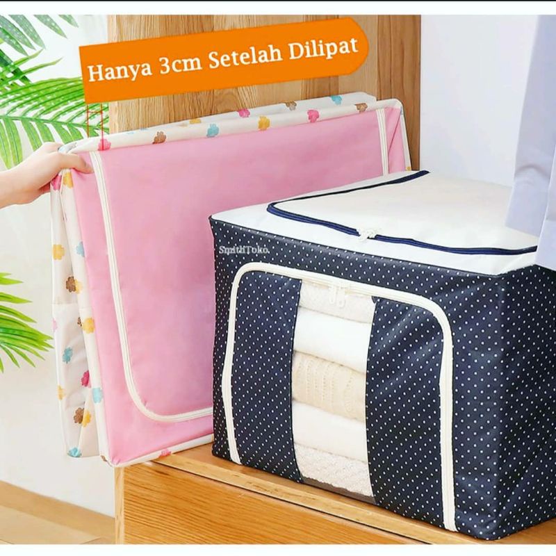 Storage Box 66 Liter Jumbo ( Bisa Dilipat, berdiri kokoh dilengkapi rangka besi)