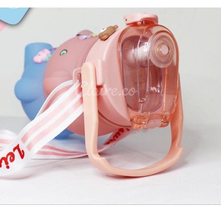 (H3V2) BOTOL MINUM BONEKA VIRAL GRADASI 2 WARNA 1.3 LITER 1300 ML 2D & 3D STICKER BZ 112-1 //Naik@da