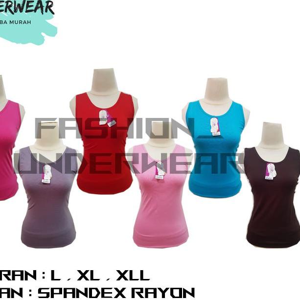5.5 sale/SHOPEE MALL/【SHOPEE MALL】/Original/(TERBARU) Kaos Dalam Wanita / Tanktop MIRANDA | HITAM , 