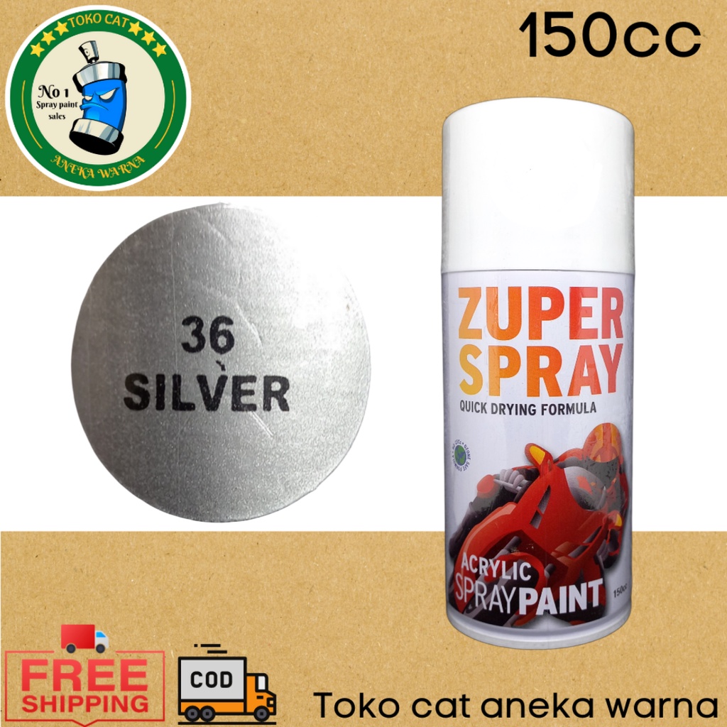 cat semprot 150cc silver zuper spray produk dari rj london pilok pilox