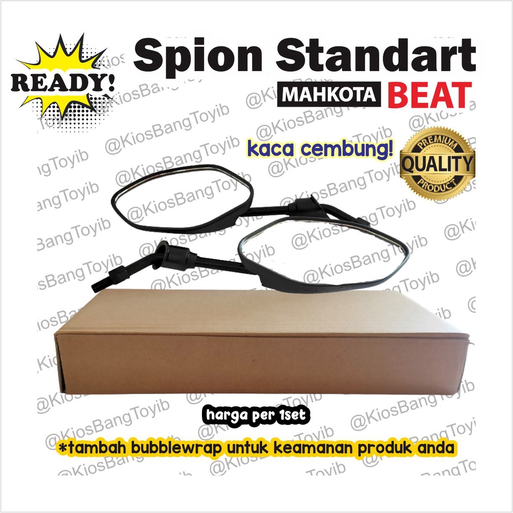 1set Spion Kaca Cembung Honda Beat Vario Supra Revo Standart (MAHKOTA / TSP)