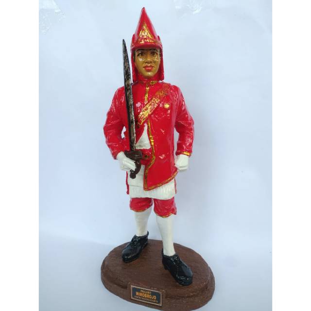 PAJANGAN MINIATUR PATUNG PRAJURIT WIROBROJO UKURAN BESAR - DEKORASI SOUVENIR KHAS JOGJA