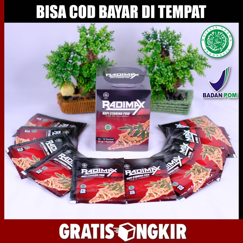 Obat Kuat Pria Kopi Kuat Tahan Lama Pria Saat di Ranjang - Radimax Asli 100%