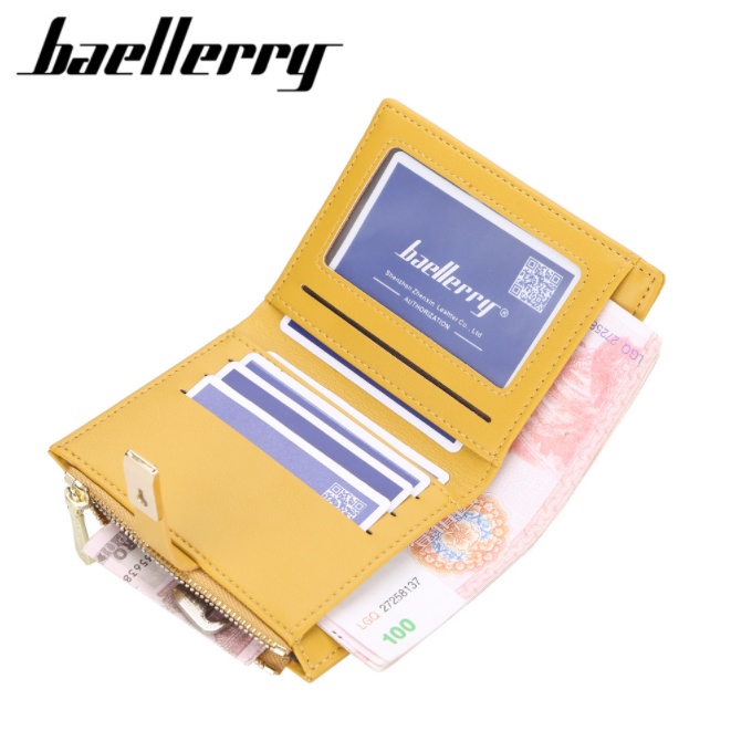 Baellerry Dompet Pendek Kartu Wallet Card Holder Kulit Import BLY42