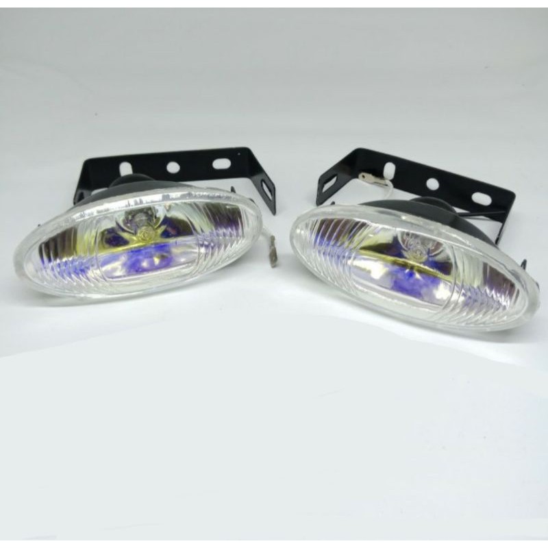 LAMPU KABUT SOROT HALOGEN FOGLAMP OVAL DAN KOTAK ISI 2PCS