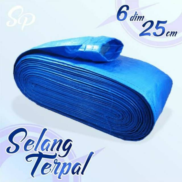 Selang Terpal Plastik 6 Dim 25 Meter