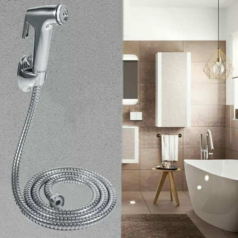 Jet Shower Kloset Toilet Closet Wasser Cebok WC Semprotan Duduk Kamar Mandi Ringan Kamar Mandi