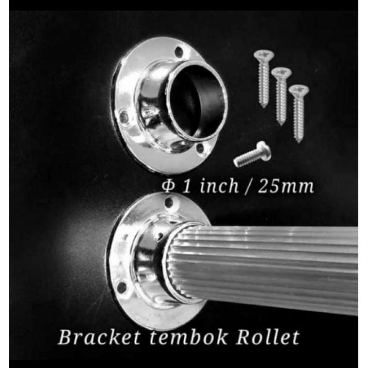 Bracket / Dudukan / Kaki Pinggir Batang Gorden / GORDEN / BRACKET GORDEN