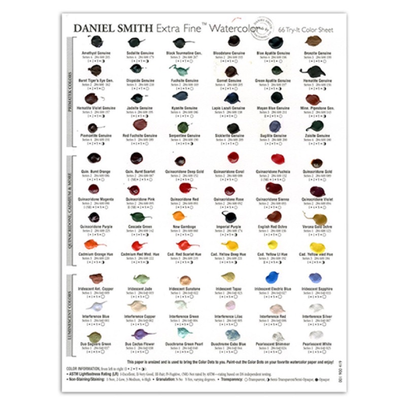 

Daniel Smith dot card 66 color