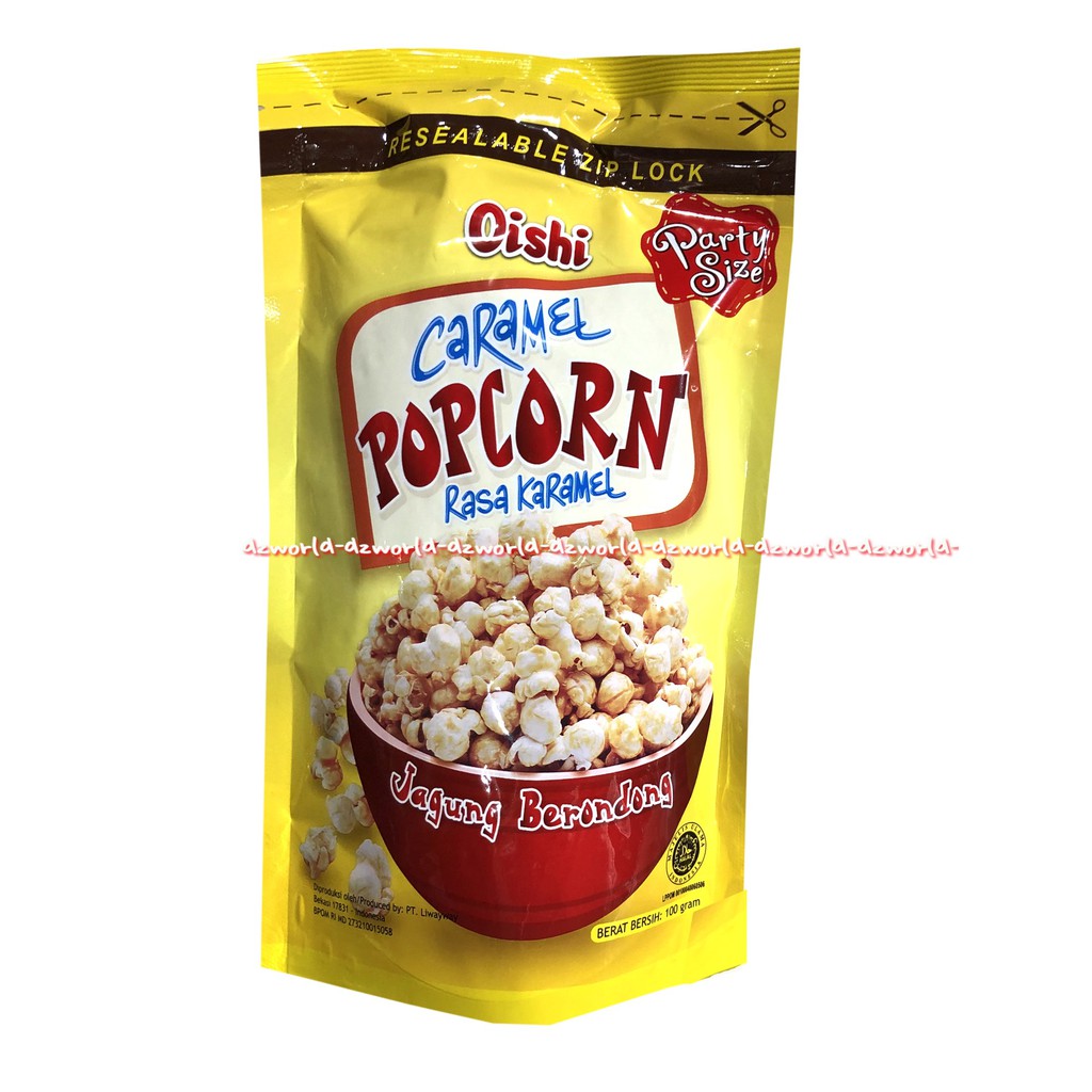 Oishi Popcorn Caramel Chocolate Popcorn Rasa Karamel Cokelat Jagung Brondong 100gr