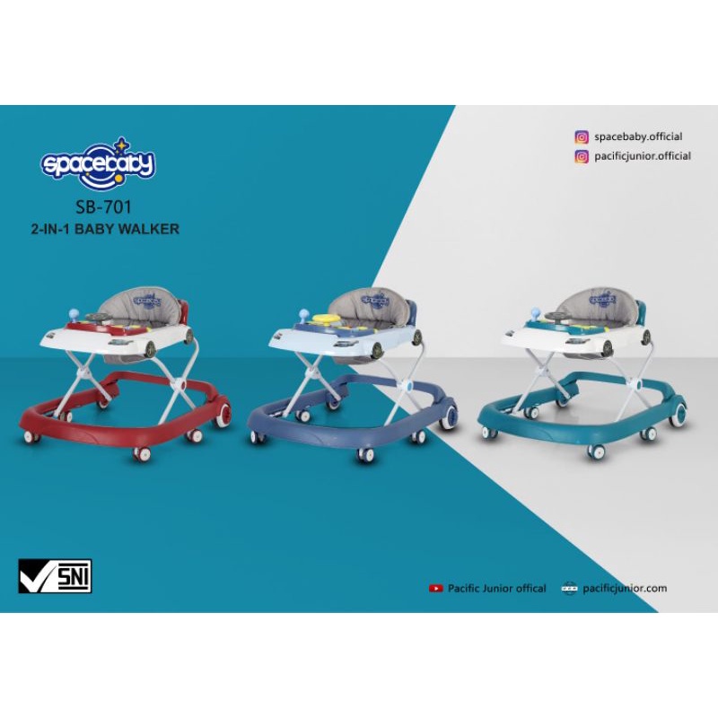 BABY WALKER  (2 IN 1) SPACEBABY