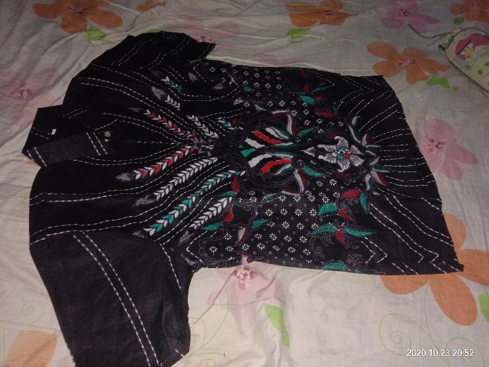 Batik Couple Keluarga Sania Ruffle Ori Ndoro Jowi Dnt Motif Prasasti