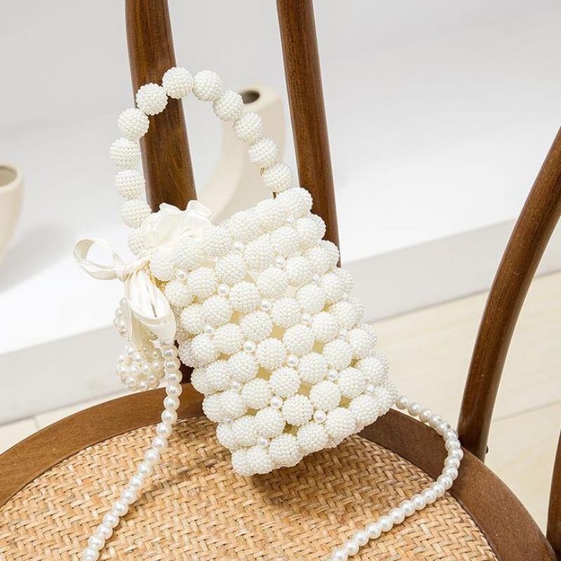 FANMY || [muat hp] shyw pearl bag | beads bag | beaded bag | pearls bag | tas mutiara | tas manik ma