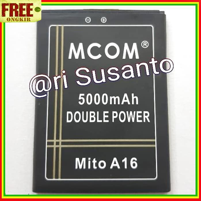 ACC HP BATERAI MCOM MITO A16 DOUBLE POWER 5000MAH