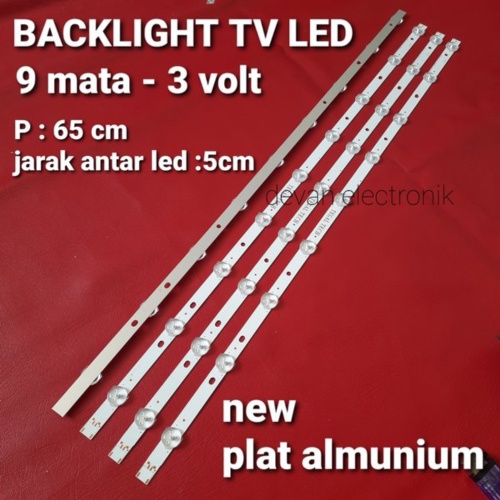Dijual led bl backlight 9k 3v tv universal cembung bisa untuk semua mark tv led modif new Murah