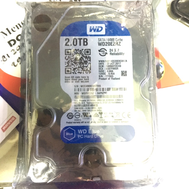 Hardisk PC komputer 2 TB SATA wd blue