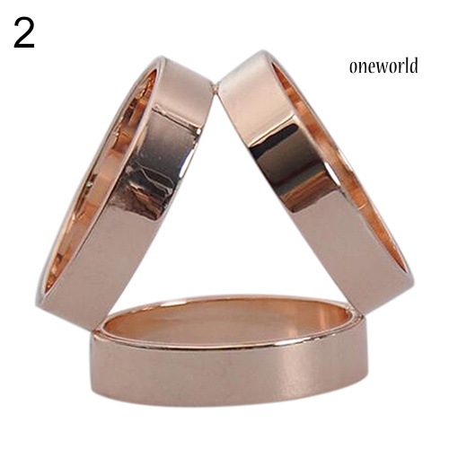 OW@ Fashion Rose Gold Plated Trio Scarf Ring Silk Scarf Buckle Clip Slide Jewelry