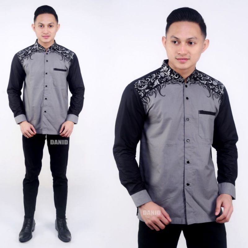 Baju koko kombinasi batik/koko pria dewasa