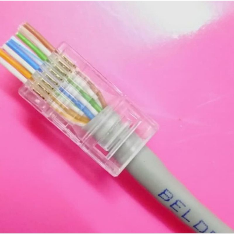 Konektor RJ45 connectro RJ45 Easy Crim Anti Gagal CAT 5