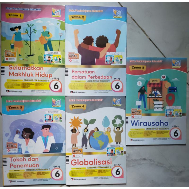 1 Paket LKS Tematik SD Kelas 6 Semester 1 Kurtilas Revisi