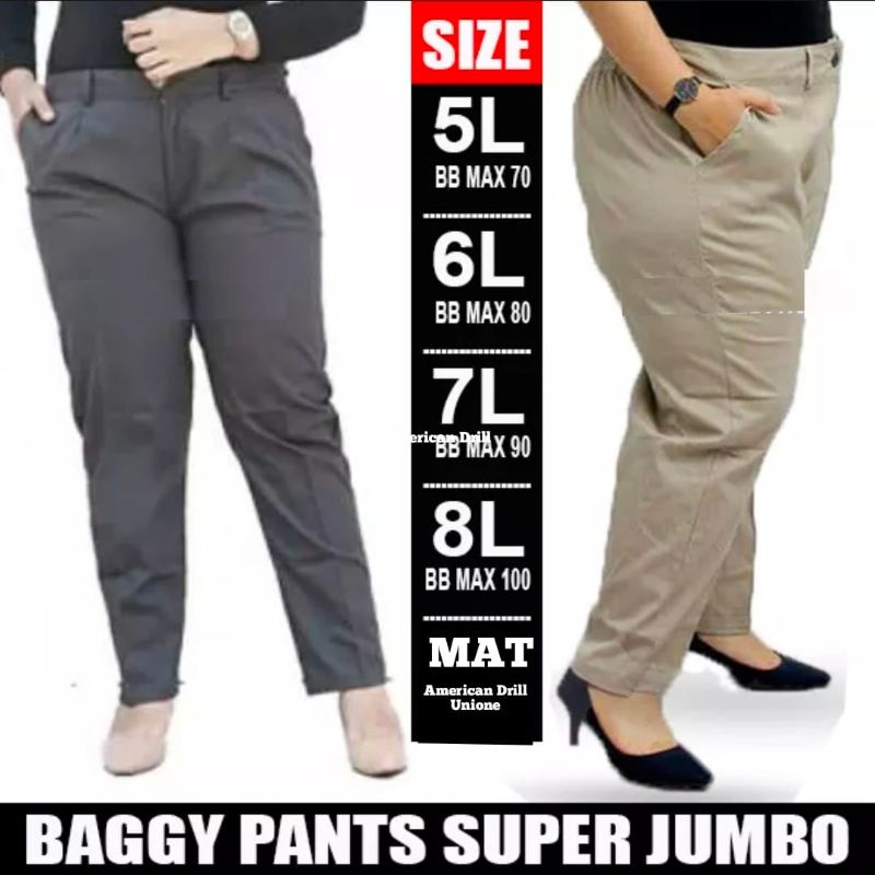 Baggy Pants Jumbo | Celana Wanita