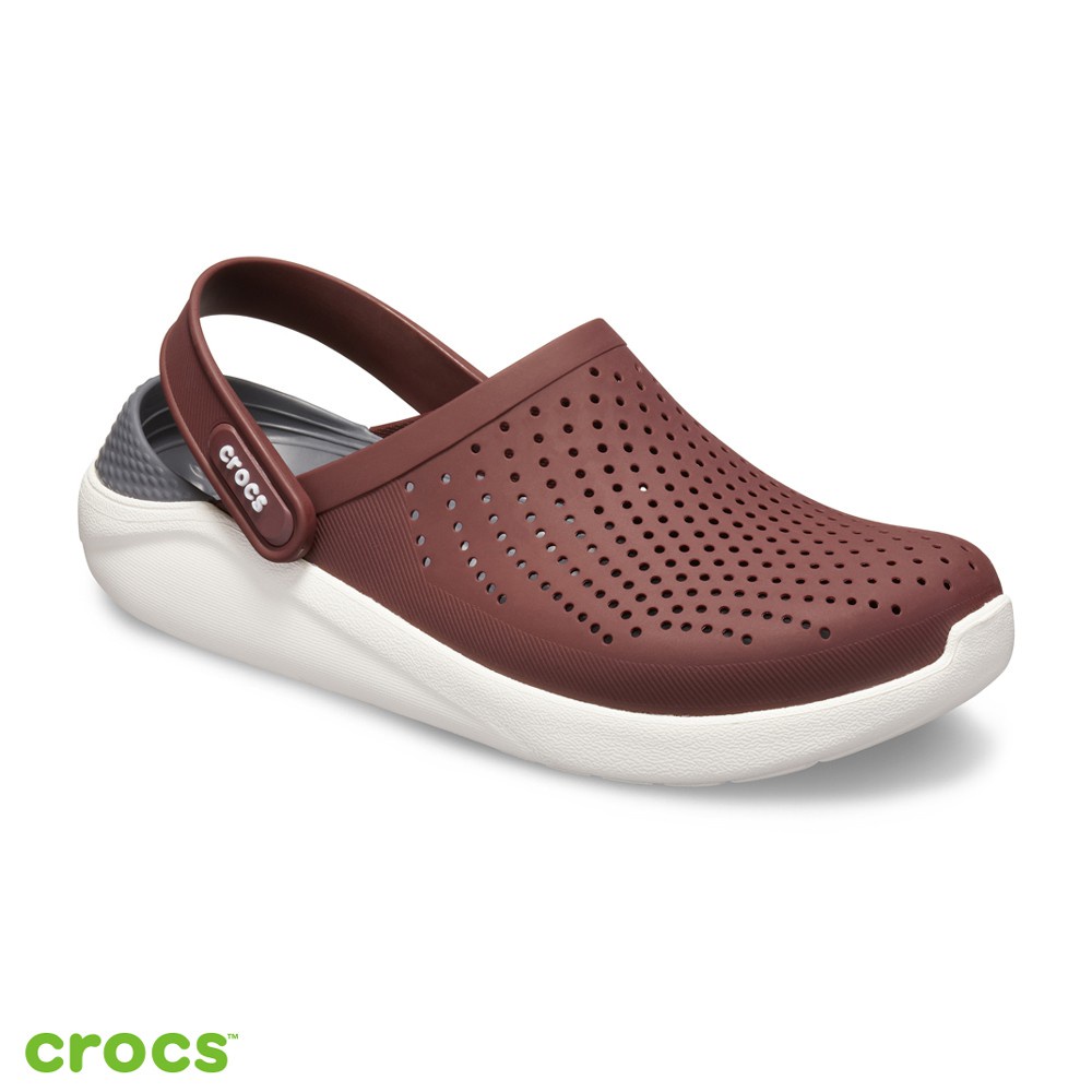 Crocs Literide Clog / Sandal Perawat / Sandal Tahan Air / Literide Clog - Maroon - 204592-616