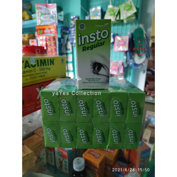 insto regular reguler Dry Eyes Cool obat tetes mata steril 7.5 ml eye drops mengatasi irritasi ringan mata merah