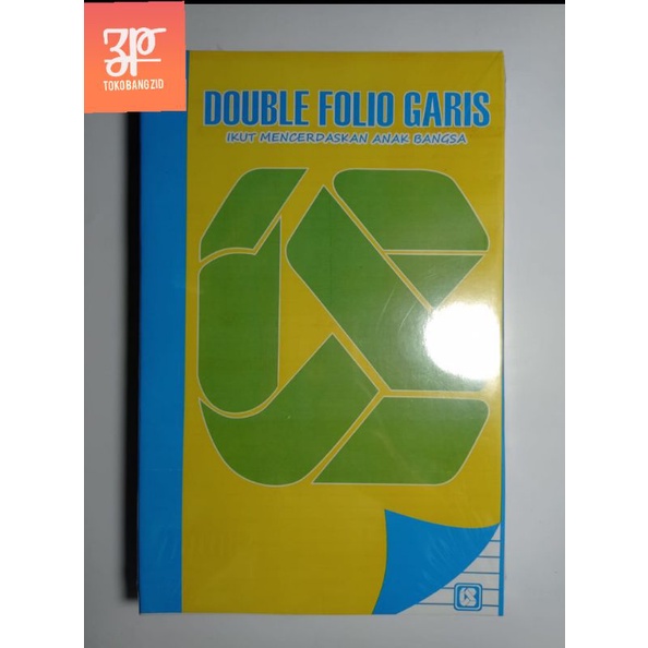 

200 lembar kertas double folio bergaris