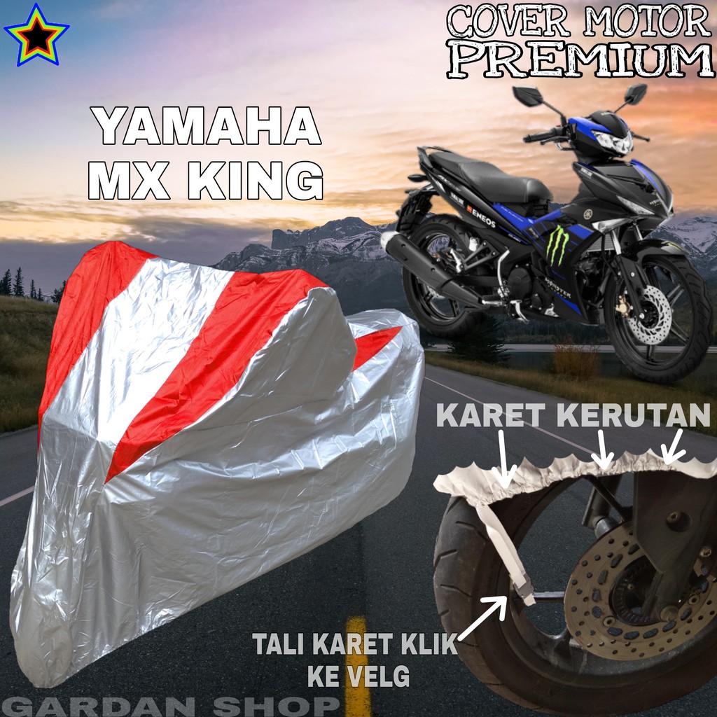 Sarung Motor YAMAHA MX KING Silver MERAH Body Cover Penutup Motor Yamaha Mx King PREMIUM