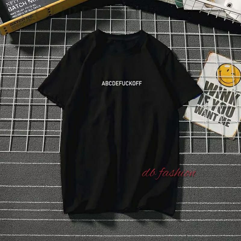 KAOS COMBED 30S (ABCDEFUCKOFF)