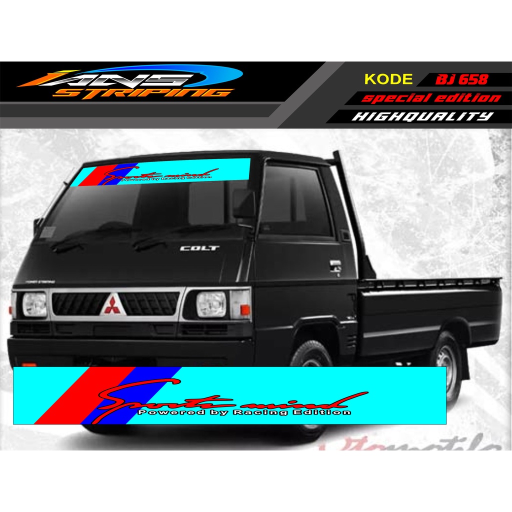 DECAL STIKERKACA DEPAN MOBIL L300 / STICKER MOBIL GRANDMAX / PICK UP / CARRY / STIKER KACA DEPAN MOBIL PICK UP / DECAL STIKER PICK UP