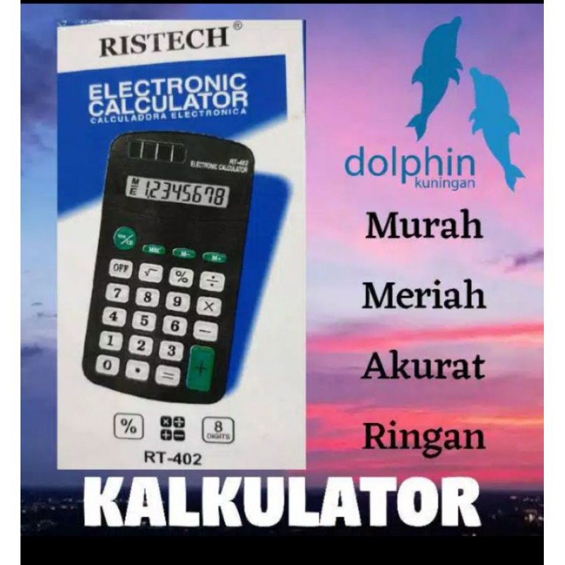 

Kalkulator 8digit murah meriah plus baterai