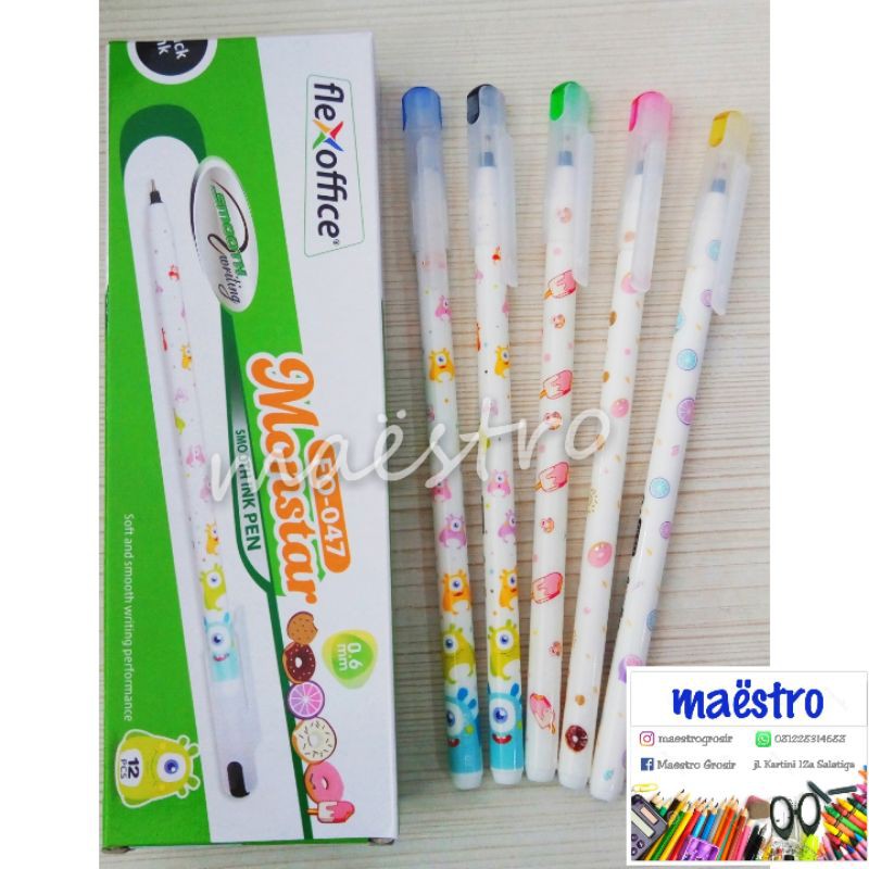 

FlexOffice Monstar Smooth Ink Pen 0.6 / Flexoffice Monstar Murah Berkualitas
