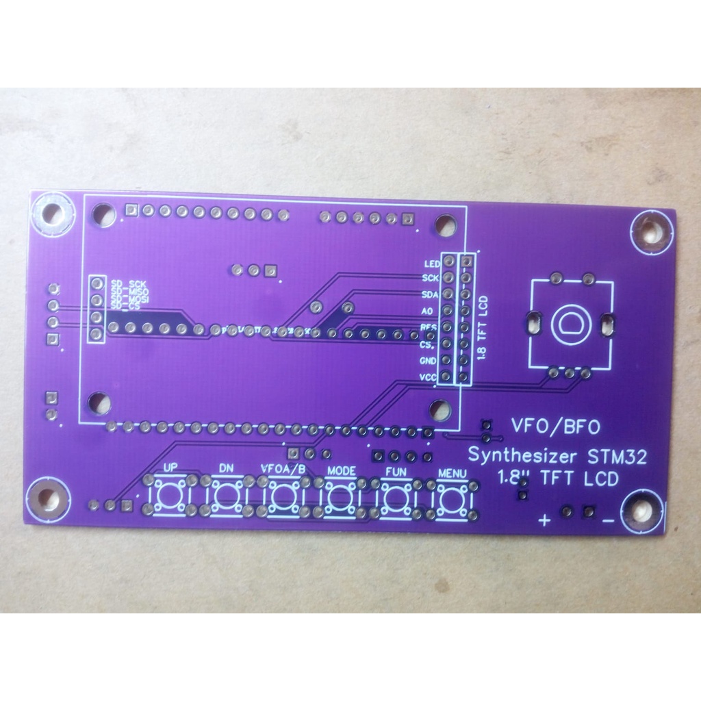 Pcb Dds Vfo Si5351 STM32F103C8T6 Multiband