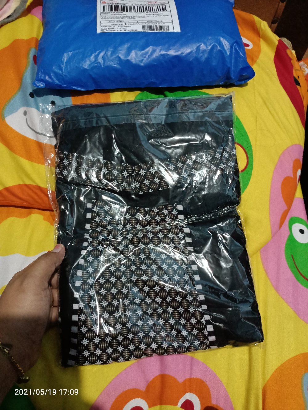 Gamis Batik Modern Murah Katun Halus Kombinasi Truntum, Ori Batik Aksara Pekalongan Big Size Jumbo