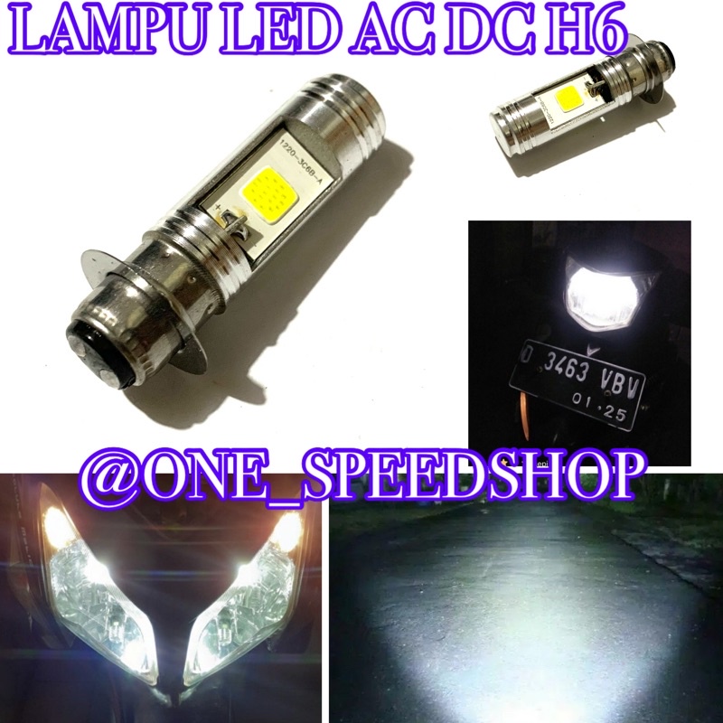 Hot promo big sale lampu led 2sisi ac dc h6 matic bebek universal (AC DC TSS)