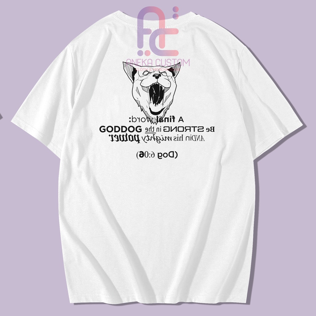 Kaos Baju T-Shirt Manhwa Outfit God dog crew Versi 2