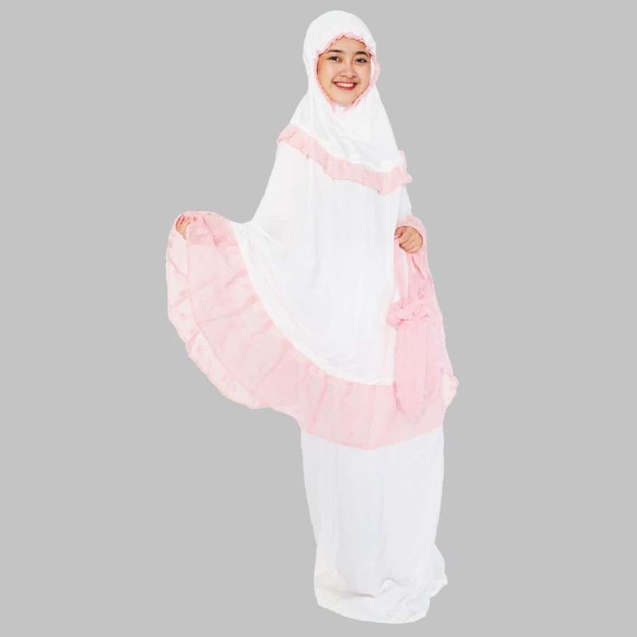 Mukena Rukuh Renda Kriwil AL PARIS / Mukena THR Lebaran