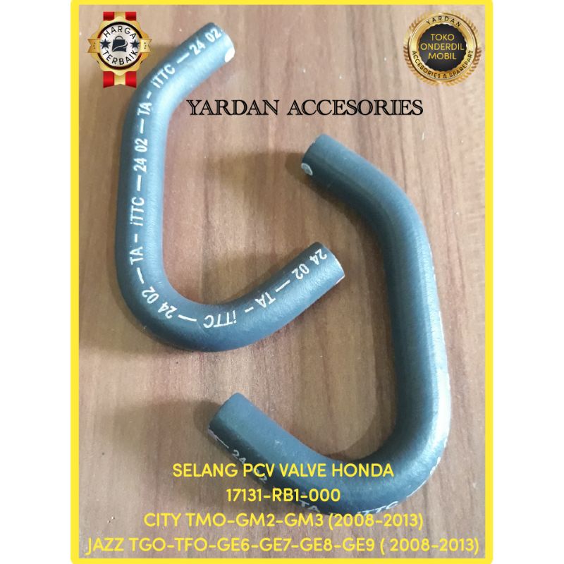 SELANG PCV VALVE HONDA CITY-JAZZ (2008-2013) -FREED