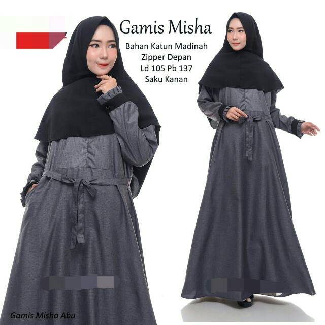 Gamis syari murah katun madina