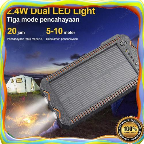 Powerbank Power Bank Multifungsi Tenaga Surya Ringan Solar Power Bank Pemantik Rokok 20000 Mah