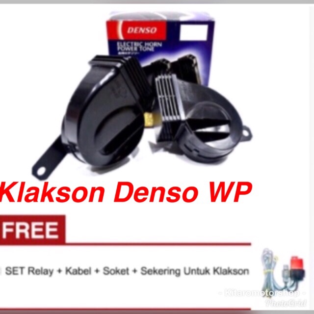 Denso Klakson Keong Waterproof free kabel kit n Relay